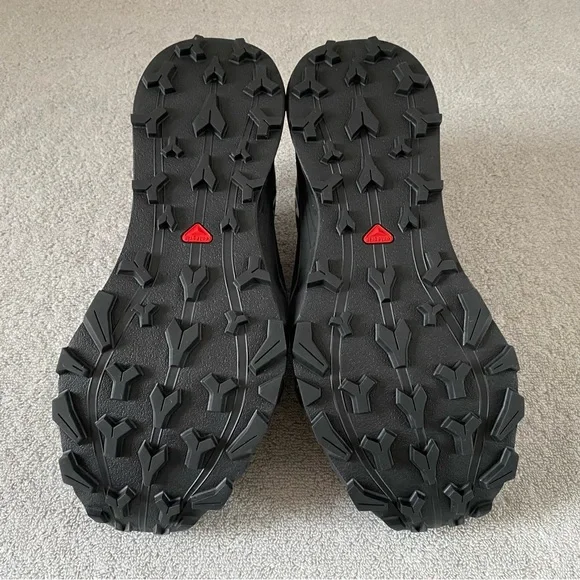 Salomon Shoes Womens 9 Black Yellow Thundercross GTX Hiking Trail Running 473836 - Picture 6 of 10